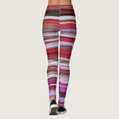 Abstrakte Nummer 2: Rote Unschärfe Leggings (Rückseite)