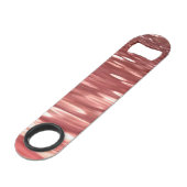 Abstrakte Nummer 2: Rote Unschärfe Speed Flaschenöffner (Rückseite Schrägansicht)