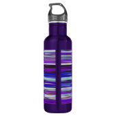 Abstrakte Nummer 2: Ultraviolettunschärfe Edelstahlflasche (Rückseite)