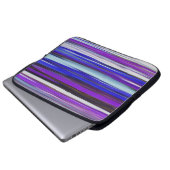 Abstrakte Nummer 2: Ultraviolettunschärfe Laptopschutzhülle (Vorne Knopf)