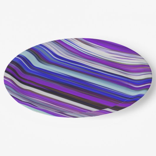 Abstrakte Nummer 2: Ultraviolettunschärfe Pappteller (Schrägansicht)