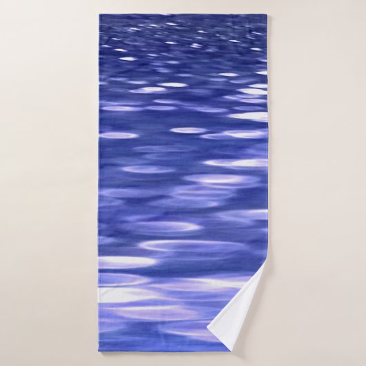 Abstrakte Nummer 3: Blauschimmer Badehandtuch (Badehandtuch)