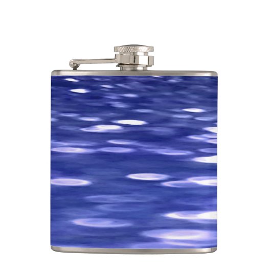 Abstrakte Nummer 3: Blauschimmer Flachmann (Vorderseite)