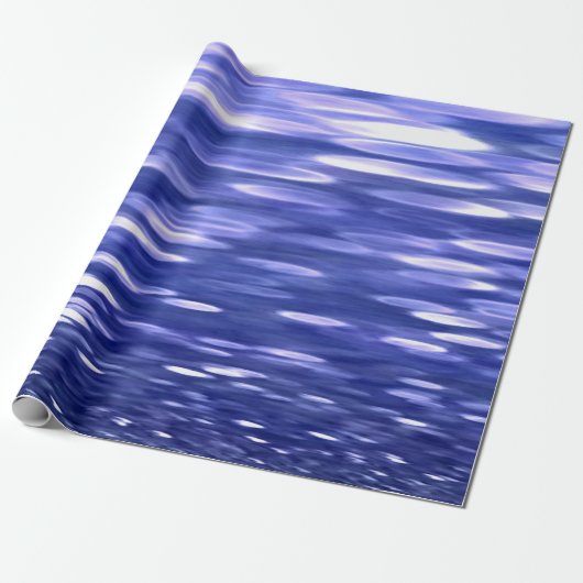 Abstrakte Nummer 3: Blauschimmer Geschenkpapier (Ungerollt)