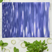 Abstrakte Nummer 3: Blauschimmer Geschirrtuch (Gefaltet)