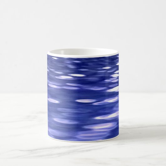 Abstrakte Nummer 3: Blauschimmer Kaffeetasse (Mittel)