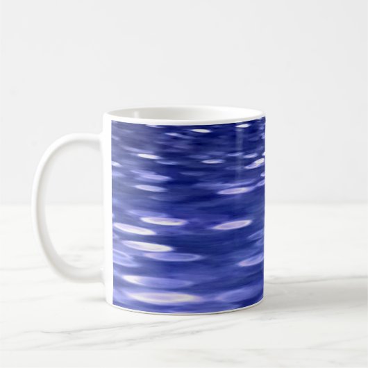 Abstrakte Nummer 3: Blauschimmer Kaffeetasse (Links)
