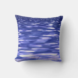 Abstrakte Nummer 3: Blauschimmer Kissen