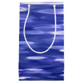 Abstrakte Nummer 3: Blauschimmer Kleine Geschenktüte (Vorderseite)