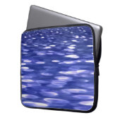 Abstrakte Nummer 3: Blauschimmer Laptopschutzhülle (Vorderseite Links)