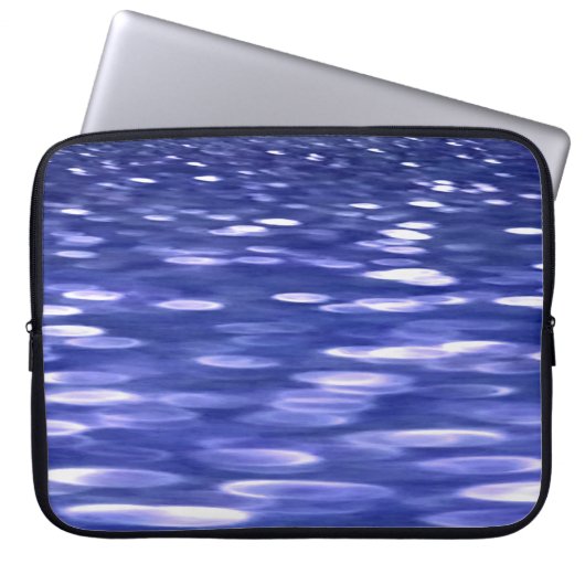 Abstrakte Nummer 3: Blauschimmer Laptopschutzhülle (Vorderseite)