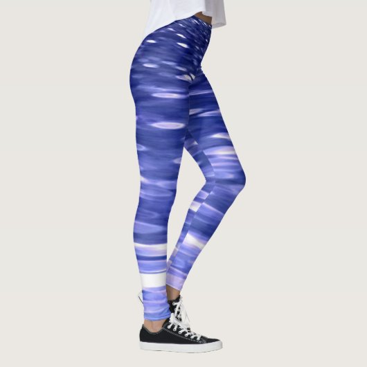 Abstrakte Nummer 3: Blauschimmer Leggings (Rechts)