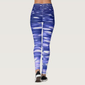 Abstrakte Nummer 3: Blauschimmer Leggings (Rückseite)