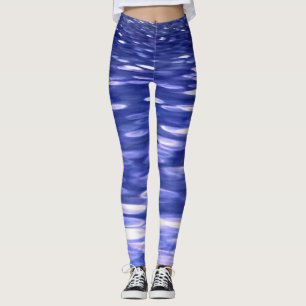 Abstrakte Nummer 3: Blauschimmer Leggings