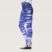 Abstrakte Nummer 3: Blauschimmer Leggings (Links)