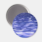 Abstrakte Nummer 3: Blauschimmer Magnet (Vorderseite/Rückseite)