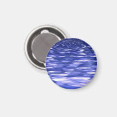 Abstrakte Nummer 3: Blauschimmer Magnet (Vorderseite/Rückseite)