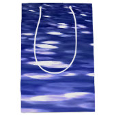 Abstrakte Nummer 3: Blauschimmer Mittlere Geschenktüte (Vorderseite)