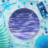 Abstrakte Nummer 3: Blauschimmer Pappteller (Party)