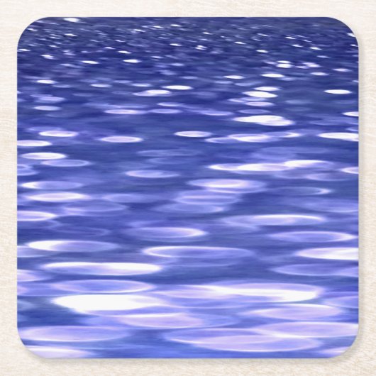 Abstrakte Nummer 3: Blauschimmer Rechteckiger Pappuntersetzer (Vorderseite)