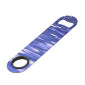 Abstrakte Nummer 3: Blauschimmer Speedflaschenöffner (Rückseite Schrägansicht)