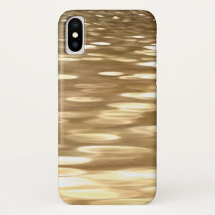 Abstrakte Nummer 3: Goldschimmer iPhone X Hülle