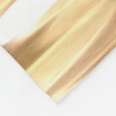 Abstrakte Nummer 3: Goldschimmer Fleecedecke (Ecke)