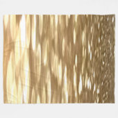 Abstrakte Nummer 3: Goldschimmer Fleecedecke (Vorderseite (Horizontal))