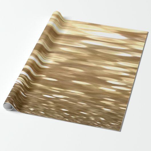 Abstrakte Nummer 3: Goldschimmer Geschenkpapier (Ungerollt)