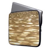 Abstrakte Nummer 3: Goldschimmer Laptopschutzhülle (Vorderseite Links)