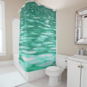Abstrakte Nummer 3: Green Shimmer Duschvorhang (Beispiel)