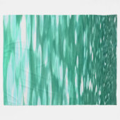 Abstrakte Nummer 3: Green Shimmer Fleecedecke (Vorderseite (Horizontal))