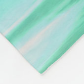 Abstrakte Nummer 3: Green Shimmer Fleecedecke (Ecke)