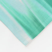 Abstrakte Nummer 3: Green Shimmer Fleecedecke (Ecke)