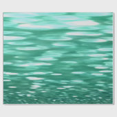 Abstrakte Nummer 3: Green Shimmer Geschenkpapier (Flach)