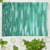 Abstrakte Nummer 3: Green Shimmer Geschirrtuch (Gefaltet)