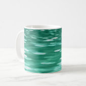 Abstrakte Nummer 3: Green Shimmer Kaffeetasse (Vorderseite Links)