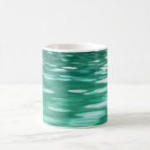 Abstrakte Nummer 3: Green Shimmer Kaffeetasse (Mittel)