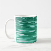 Abstrakte Nummer 3: Green Shimmer Kaffeetasse (Links)