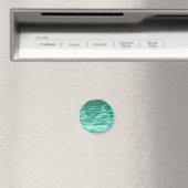 Abstrakte Nummer 3: Green Shimmer Magnet (In Situ (Geschirrspüler))