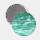 Abstrakte Nummer 3: Green Shimmer Magnet (Vorderseite/Rückseite)