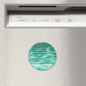 Abstrakte Nummer 3: Green Shimmer Magnet (In Situ (Geschirrspüler))