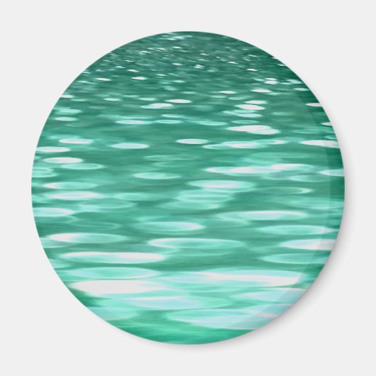 Abstrakte Nummer 3: Green Shimmer Magnet (Vorne)