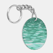 Abstrakte Nummer 3: Green Shimmer Schlüsselanhänger (Vorderseite links)