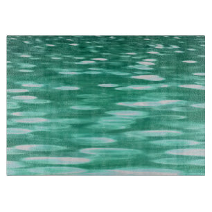 Abstrakte Nummer 3: Green Shimmer Schneidebrett
