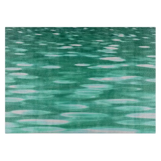 Abstrakte Nummer 3: Green Shimmer Schneidebrett (Vorderseite)