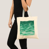 Abstrakte Nummer 3: Green Shimmer Tragetasche (Vorderseite (Produkt))
