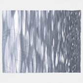 Abstrakte Nummer 3: Gunmetal-Schimmer Fleecedecke (Vorderseite (Horizontal))