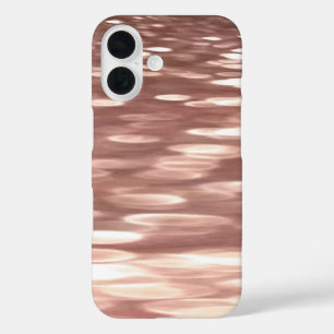 Abstrakte Nummer 3: Kupfer-Rose-Goldschimmer iPhone 16 Hülle