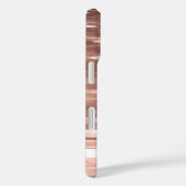 Abstrakte Nummer 3: Kupfer-Rose-Goldschimmer Case-Mate iPhone Hülle (Rückseite / Rechts)